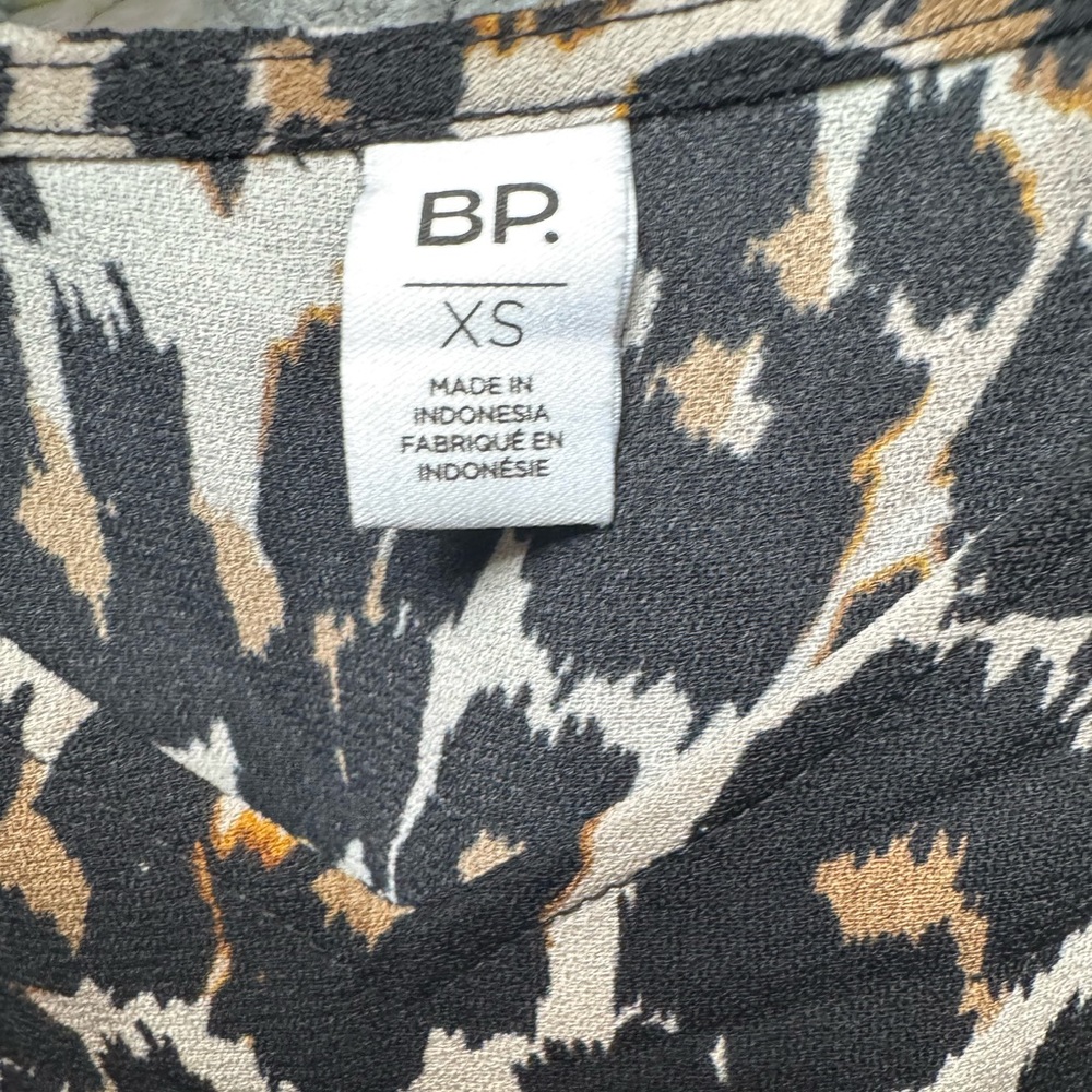BP Animal Print Dress - Black and Tan